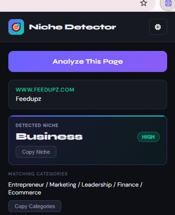 Niche Category Detector